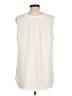 Talbots 100% Polyester Ivory Sleeveless Blouse Size L - photo 2