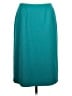 Le Suit 100% Polyester Solid Teal Formal Skirt Size 12 - photo 1