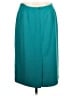 Le Suit 100% Polyester Solid Teal Formal Skirt Size 12 - photo 2