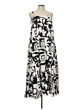 abel the label black and white dress Anthropologie Abel The Label one-shoulder tiered maxi dress Size Small