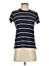 ATM Stripes Blue Short Sleeve Turtleneck Size S - photo 1
