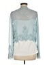 Together 100% Polyester Teal Long Sleeve Blouse Size 8 - photo 2