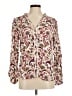 Ann Taylor LOFT 100% Rayon Paisley Ivory Long Sleeve Blouse Size M - photo 1