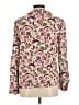 Ann Taylor LOFT 100% Rayon Paisley Ivory Long Sleeve Blouse Size M - photo 2