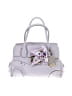 B Makowsky Solid Purple Gray Satchel One size - photo 1
