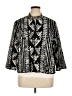 Chico's 100% Polyester Graphic Black Jacket Size XL (3) - photo 1