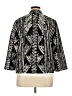 Chico's 100% Polyester Graphic Black Jacket Size XL (3) - photo 2