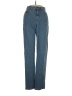 Liz Claiborne 100% Cotton Stripes Blue Jeans Size 4 - photo 1