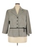 Sweet Suits 100% Polyester Houndstooth Gray Blazer Size 18 - photo 1