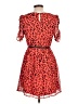 Freebird Animal Print Red Casual Dress Size L - photo 2
