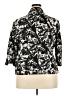 Coldwater Creek 100% Cotton Print Black Ivory Blazer Size 20 - photo 2