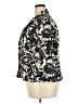 Coldwater Creek 100% Cotton Print Black Ivory Blazer Size 20 - photo 5