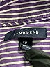 Lands' End 100% Baumwolle Stripes Purple Short Sleeve Button-Down Shirt Size 6 (petite) - photo 7