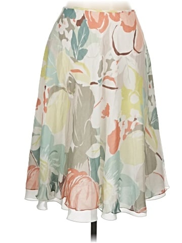 Linda Allard Ellen Tracy Silk Skirt (view 1)