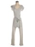 Caution to the Wind Metallic Gray Jumpsuit Size S - photo 1