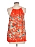 Collective Concepts 100% Polyester Orange Sleeveless Blouse Size L - photo 2