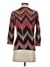 Tabitha 100% Cotton Chevron-herringbone Purple Cardigan Size S - photo 2