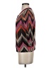 Tabitha 100% Cotton Chevron-herringbone Purple Cardigan Size S - photo 5
