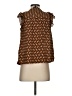 Who What Wear 100% Polyester Brown Sleeveless Blouse Size XS - photo 2