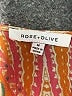 Rose + Olive 100% Polyester Orange Kimono Size M - photo 7