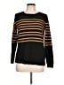 Fab'rik 100% Polyester Stripes Black Pullover Sweater Size L - photo 1