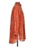Hiho 100% Cotton Paisley Orange 3/4 Sleeve Button-Down Shirt Size S - photo 4