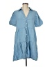Dylan 100% Cotton Blue Casual Dress Size M - photo 1