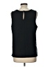 Anthropologie 100% Polyester Blue Sleeveless Blouse Size L - photo 2