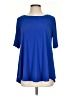 Grace Blue Short Sleeve Blouse Size S - photo 1