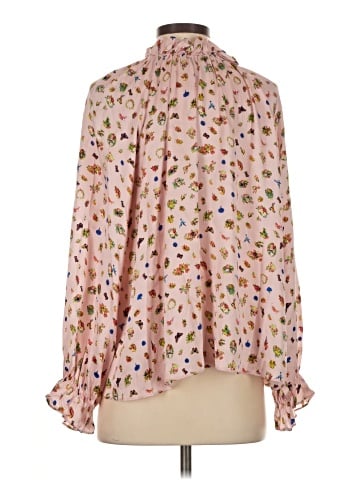 Cynthia Rowley Long Sleeve Silk Top (view 2)