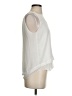 Rebecca Taylor 100% Polyester Ivory Sleeveless Blouse Size 2 - photo 4