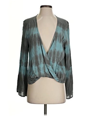 Blue Life Long Sleeve Blouse (view 1)
