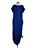 Entro Solid Blue Casual Dress Size S - photo 2