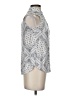Divided by H&M 100% Viscose Silver Sleeveless Blouse Size 2 - photo 4