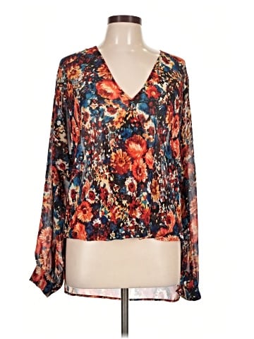 WAYF Long Sleeve Blouse (view 1)