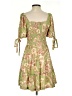 Target 100% Rayon Paisley Green Cocktail Dress Size XS - photo 2