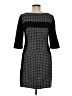 Boden Houndstooth Black Casual Dress Size 6 - photo 2