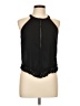 Monteau 100% Polyester Black Sleeveless Blouse Size L - photo 1