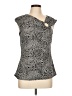 Robert Louis Silver Sleeveless Blouse Size L - photo 1