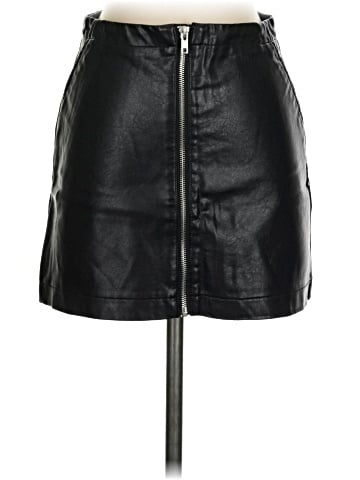 Shinestar Faux Leather Skirt (view 1)
