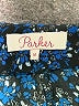 Parker 100% Polyester Blue 3/4 Sleeve Blouse Size M - photo 7