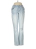 Mossimo 100% Spandex Hearts Blue Jeans Size 8 - photo 1