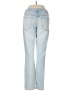 Mossimo 100% Spandex Hearts Blue Jeans Size 8 - photo 2