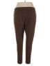 PASSPORTS Houndstooth Brown Casual Pants Size 2X - photo 2