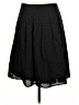 AB Studio 100% Cotton Solid Black Casual Skirt Size 12 - photo 2