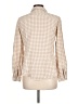 Old Navy 100% Cotton Houndstooth Tan Long Sleeve Button-Down Shirt Size L - photo 2