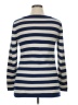 Athleta 100% Cashmere Stripes Blue Cashmere Pullover Sweater Size XL - photo 2