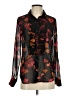 CAbi 100% Polyester Floral Black Long Sleeve Blouse Size XS - photo 1