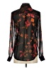 CAbi 100% Polyester Floral Black Long Sleeve Blouse Size XS - photo 2