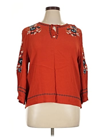 Garnet Hill 3/4 Sleeve Blouse (view 1)